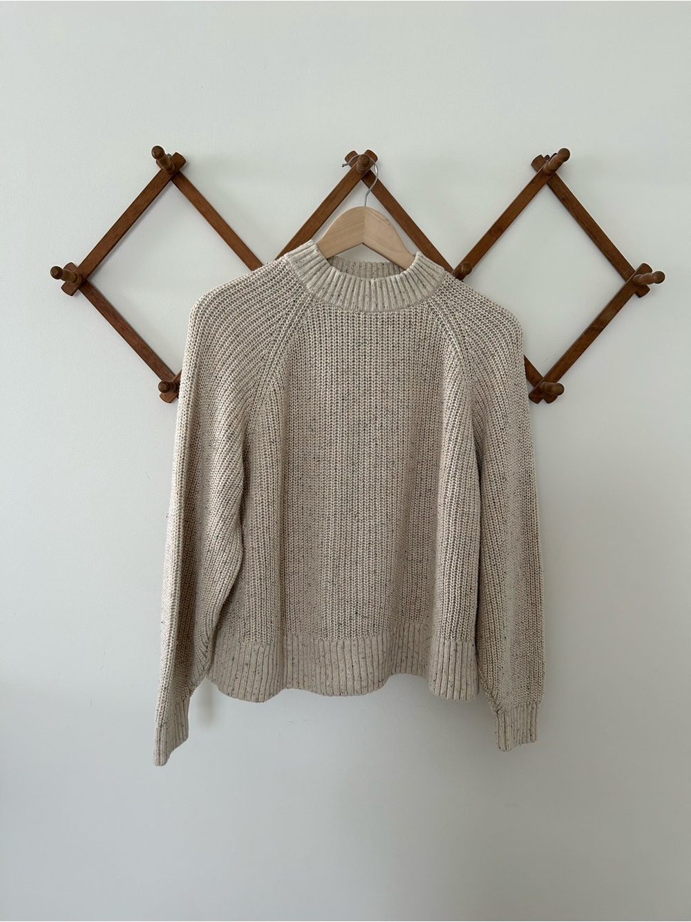 Old Navy Cream Cowl-Neck Sweater